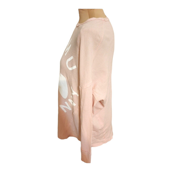 Show Me Your Mumu Snow Bunny Pink Sweater thermal size xs - Picture 3 of 6